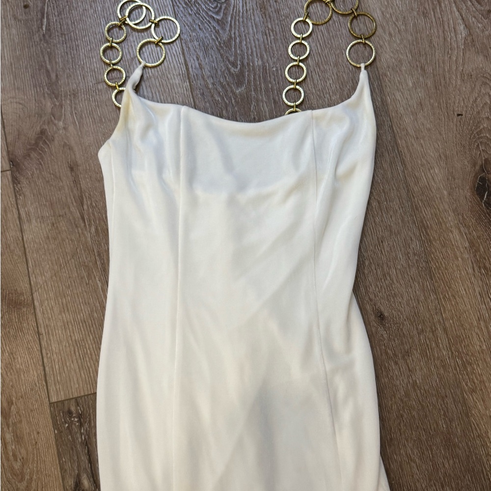 SALE 💋White Sheath Maxi Dress with Spaghetti Straps